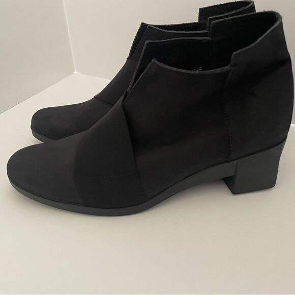 Arche Black Slip In Ankle Boots Size 38 (7) - Picture 1 of 9